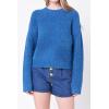Comfortable Round Neck Sweater by ENGLISH FACTORY(Dark Blue)