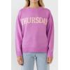 English Factory Women’s Week Motif Sweater, Lavender, L