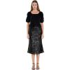 English Factory Women’s Short Puff Sleeve Sweater, Black, XS