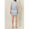 English Factory Women’s Knitted Fringe Detail Skirt(Powder Blue)