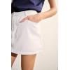 English Factory Women’s Ruffle Denim Skort(White)