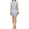 English Factory Women’s Knitted Fringe Detail Skirt(Powder Blue)