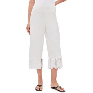 English Factory Women’s Fringe Detailed Knit Pants(Off-white)