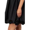 English Factory Women’s Poplin Corsage Mini Dress(Jet Black)