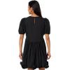 English Factory Women’s Poplin Corsage Mini Dress(Jet Black)