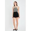 English Factory Women’s Slit Detail High-Waisted Skort(Black)