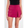 English Factory Women’s Slit Detail High-Waisted Skort(Magenta)