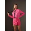 English Factory Women’s Slit Detail High-Waisted Skort(Pink)