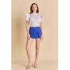 English Factory Women’s Slit Detail High-Waisted Skort(Royal Blue)