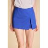 English Factory Women’s Slit Detail High-Waisted Skort(Royal Blue)