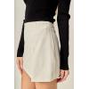 English Factory Women’s Slit Detail High-Waisted Skort(White)