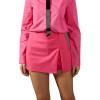 English Factory Women’s Slit Detail High-Waisted Skort(Pink)
