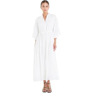English Factory Women’s Shirt Maxi Dress, White, XS