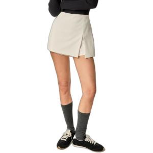 English Factory Women’s Slit Detail High-Waisted Skort(White)