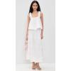 English Factory Women’s 3D Flower Midi Skirt(White)