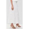 English Factory Women’s 3D Flower Midi Skirt(White)