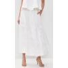 English Factory Women’s 3D Flower Midi Skirt(White)