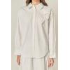 English Factory Women’s Appliqued Accent Shirt(White)