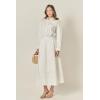 English Factory Women’s Appliqued Accent Shirt(White)