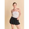 English Factory Women’s Balloon Mini Skirt(Black)