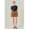 English Factory Women’s Balloon Mini Skirt(Brown)