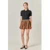 English Factory Women’s Balloon Mini Skirt(Brown)