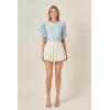 English Factory Women’s Balloon Mini Skirt(White)