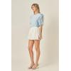 English Factory Women’s Balloon Mini Skirt(White)