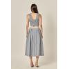 English Factory Women’s Colorblock Plaid Skirt(Blue)
