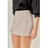 English Factory Women’s Front Welt Pockets Skort(Grey)