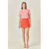 English Factory Women’s Front Welt Pockets Skort(Orange)