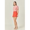 English Factory Women’s Front Welt Pockets Skort(Orange)