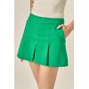 English Factory Women’s Pleated Mini Skort(Green)