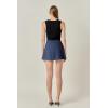 English Factory Women’s Pleated Mini Skort(Navy)