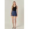 English Factory Women’s Pleated Mini Skort(Navy)