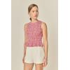English Factory Women’s Pleated Plaid Vest(Red)
