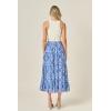 English Factory Women’s Print Midi Skirt(Blue)