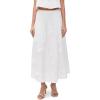 English Factory Women’s 3D Flower Midi Skirt(White)