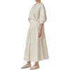 English Factory Women’s Poplin Midi Skirt with Pearl(White)