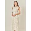 English Factory Women’s Shell Sleeveless Midi Dress(Cream)