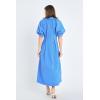 English Factory Women’s Shirt Midi Dress(Blue)