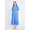 English Factory Women’s Shirt Midi Dress(Blue)