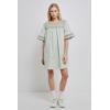 English Factory Women’s Lace Detail Mini Dress, Green, S