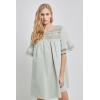 English Factory Women’s Lace Detail Mini Dress, Green, S