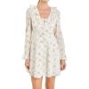 Ruffled U-Neck Floral Mini Dress by ENGLISH FACTORY(Ivory)