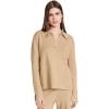 English Factory Women’s Polo Collar Knit Sweater(Camel)